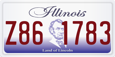 IL license plate Z861783