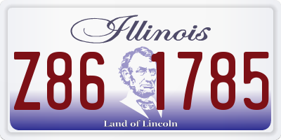 IL license plate Z861785