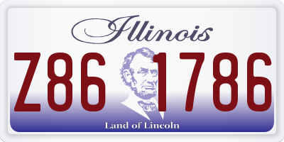 IL license plate Z861786