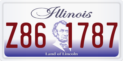 IL license plate Z861787