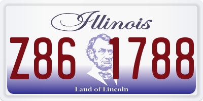 IL license plate Z861788