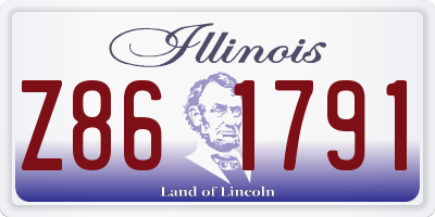 IL license plate Z861791