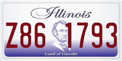 IL license plate Z861793