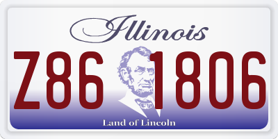IL license plate Z861806
