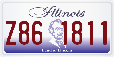 IL license plate Z861811