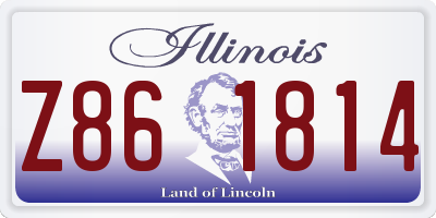 IL license plate Z861814