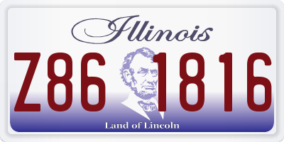IL license plate Z861816