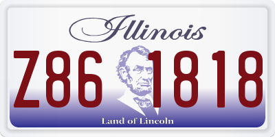 IL license plate Z861818