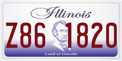 IL license plate Z861820