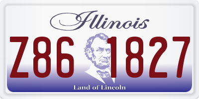 IL license plate Z861827