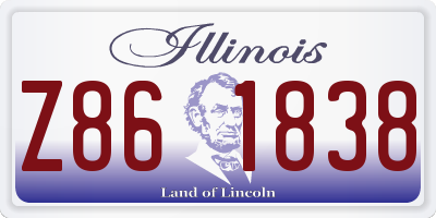 IL license plate Z861838