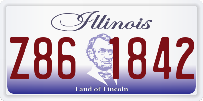 IL license plate Z861842