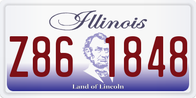 IL license plate Z861848