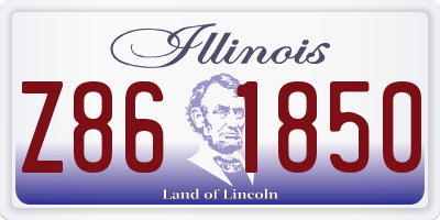 IL license plate Z861850