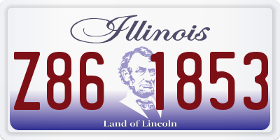 IL license plate Z861853