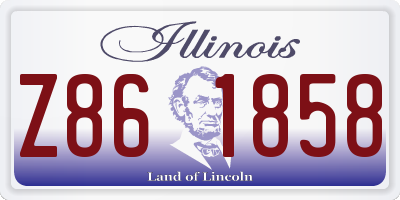 IL license plate Z861858