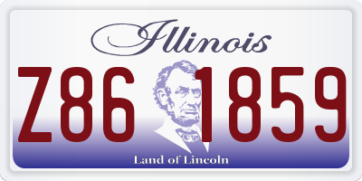IL license plate Z861859