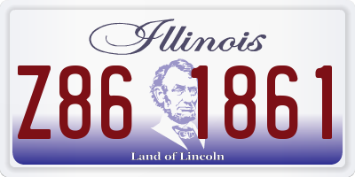 IL license plate Z861861