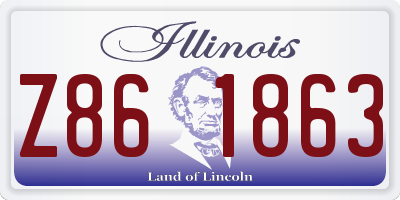 IL license plate Z861863