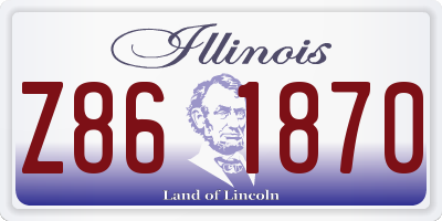 IL license plate Z861870