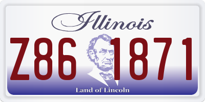 IL license plate Z861871