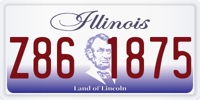 IL license plate Z861875