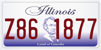 IL license plate Z861877
