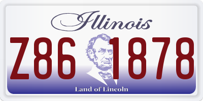 IL license plate Z861878