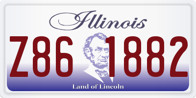 IL license plate Z861882