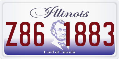 IL license plate Z861883