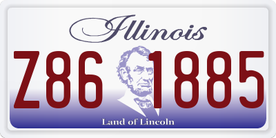 IL license plate Z861885