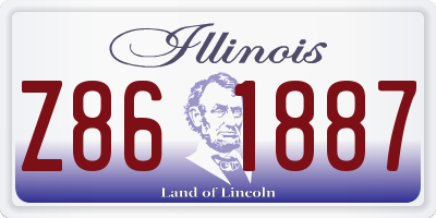 IL license plate Z861887