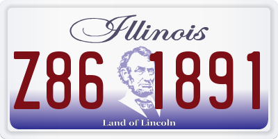 IL license plate Z861891