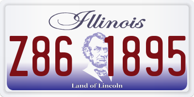 IL license plate Z861895