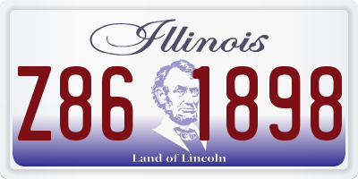 IL license plate Z861898