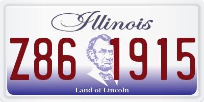 IL license plate Z861915