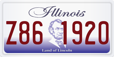 IL license plate Z861920