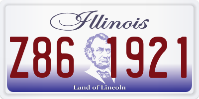 IL license plate Z861921