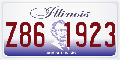 IL license plate Z861923