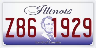 IL license plate Z861929