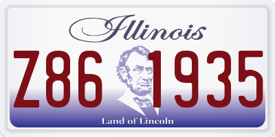 IL license plate Z861935
