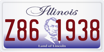 IL license plate Z861938