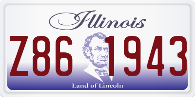IL license plate Z861943