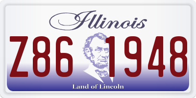 IL license plate Z861948