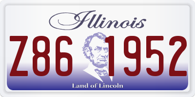 IL license plate Z861952