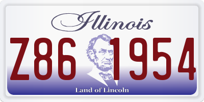 IL license plate Z861954