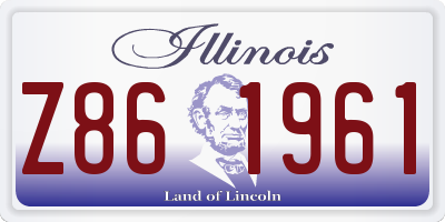 IL license plate Z861961