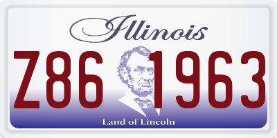IL license plate Z861963