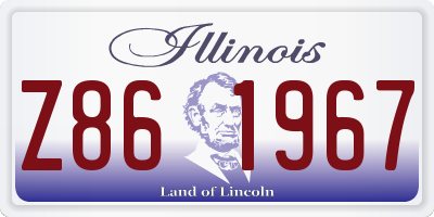IL license plate Z861967
