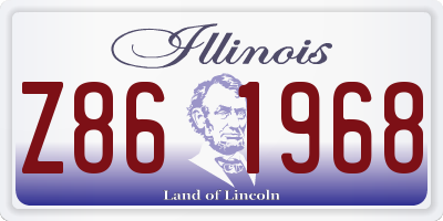 IL license plate Z861968